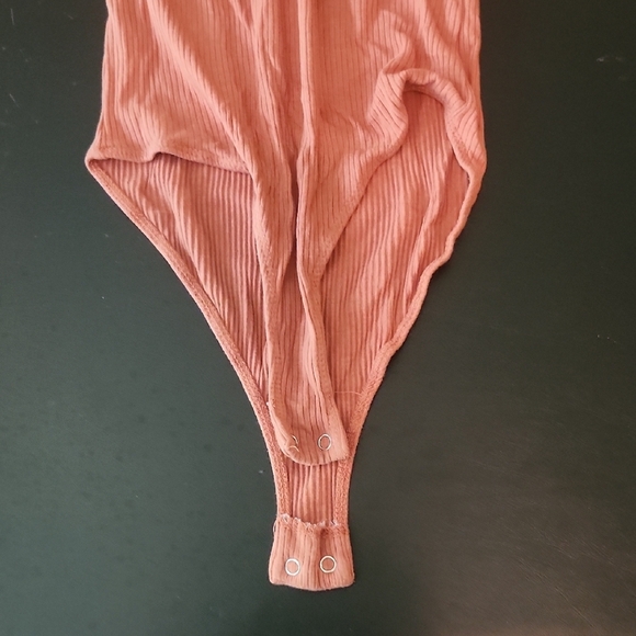 Heart & Hips Terracotta Ribbed Bodysuit - Picture 5 of 8